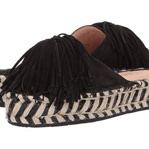 NEW NIB J SLIDES RUBY PLATFORM SANDALS BLACK SZ 11